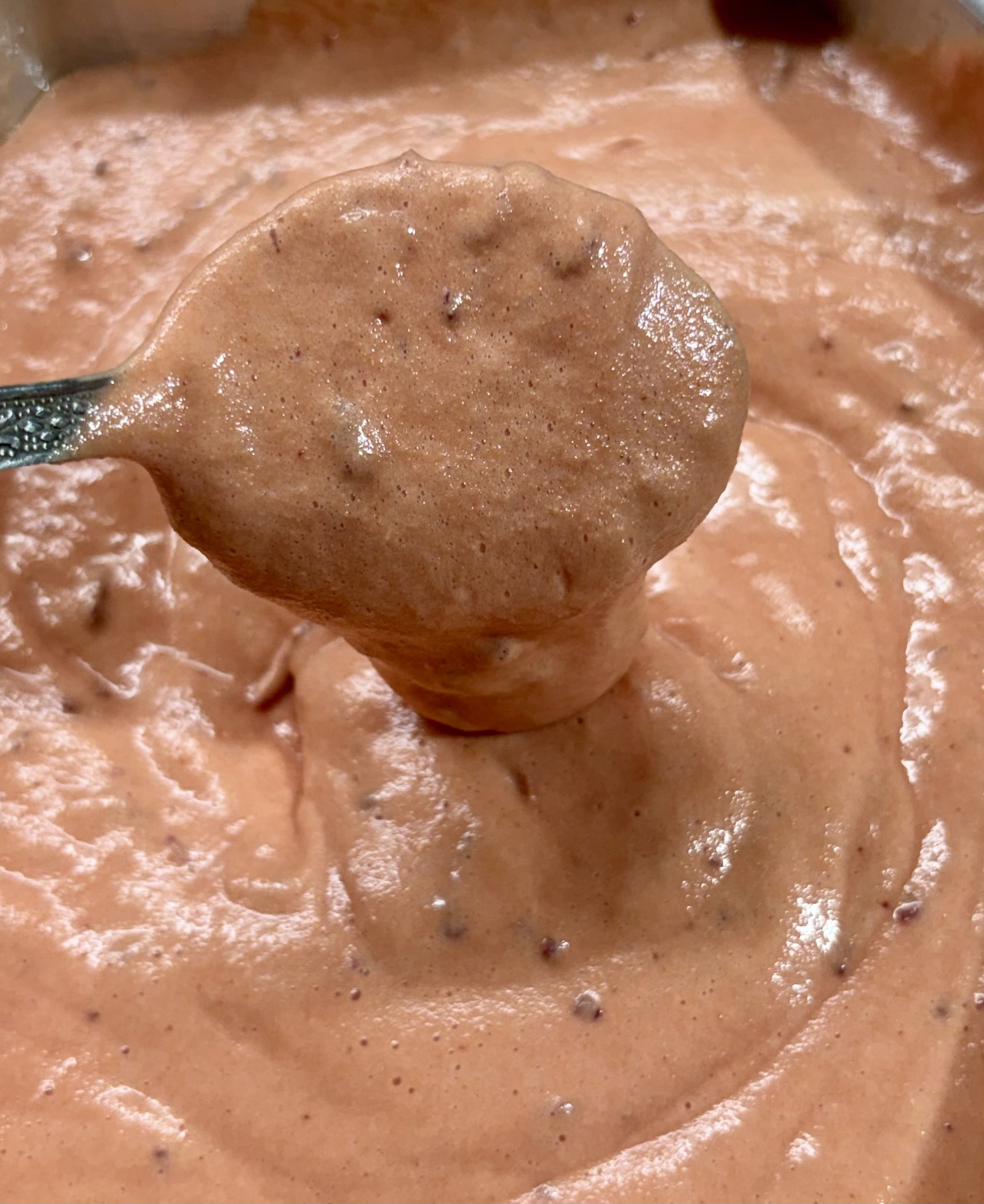 Step 3.1: Whisk the batter gently in one direction until it becomes light and airy