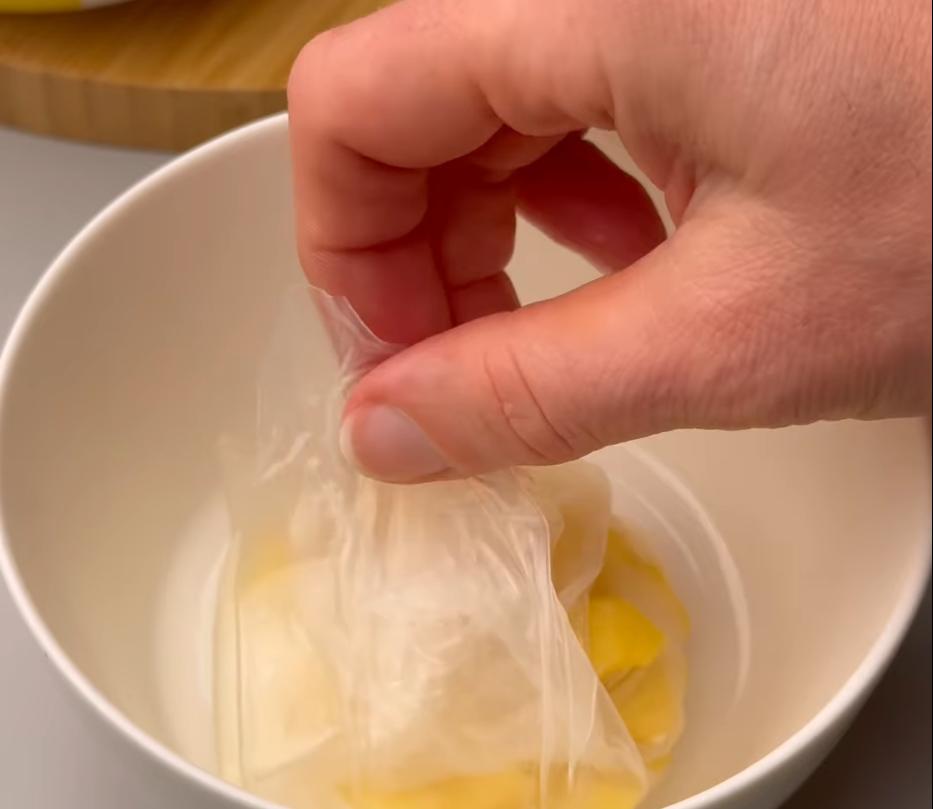Step 1.1: Soak rice paper sheets in warm water until softened