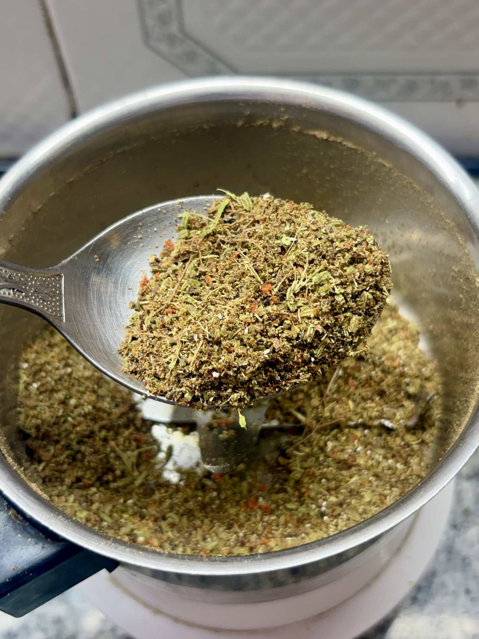 Step 2.1: Grind into a fine aromatic powder