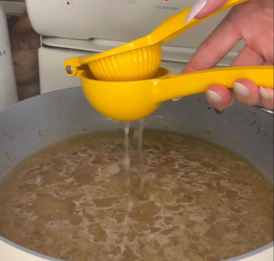 Step 3.1: Mix in lemon juice and capers