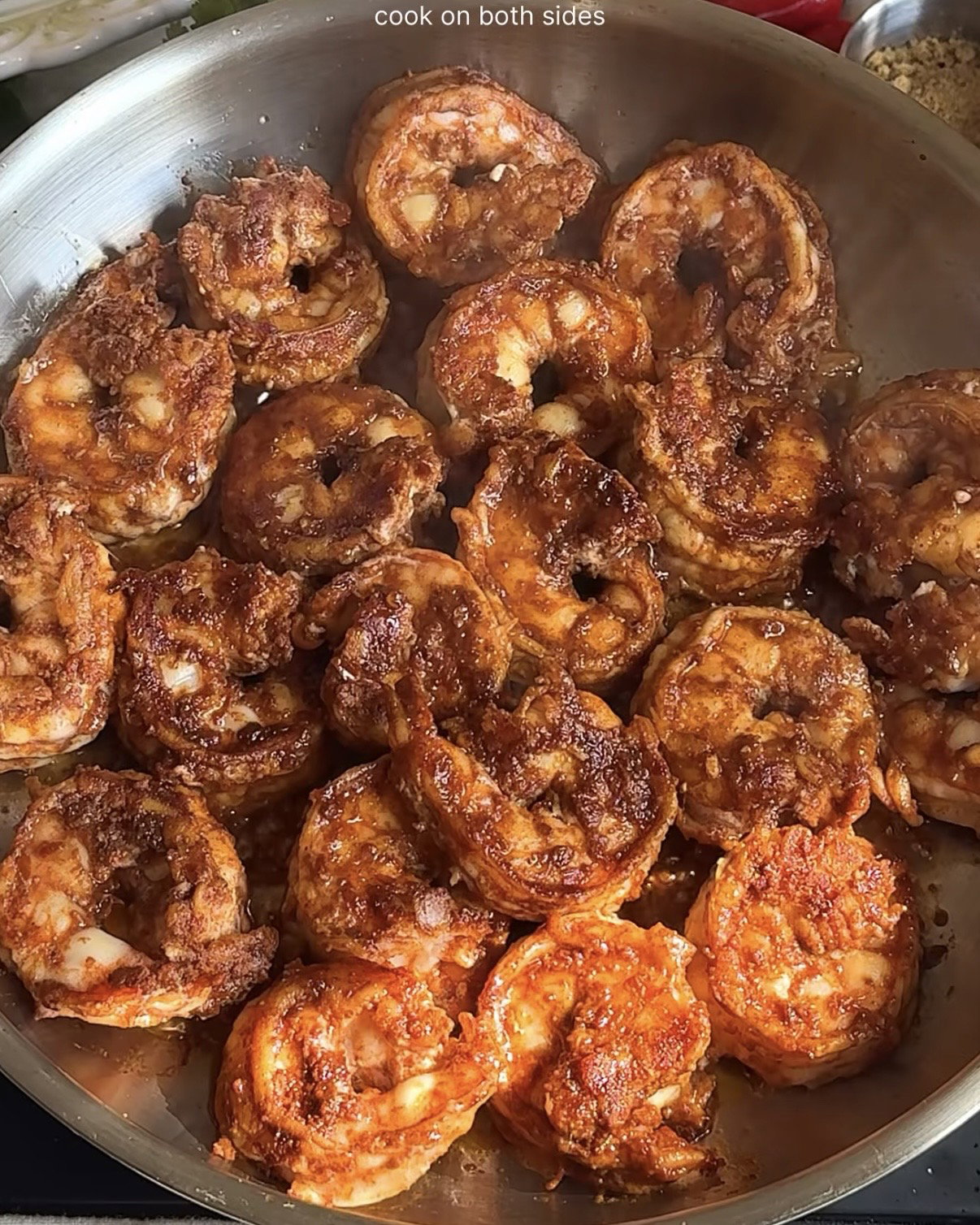 Step 1.6: Marinate the shrimps with chipotle paste, smoked paprika, ground cumin, salt to taste