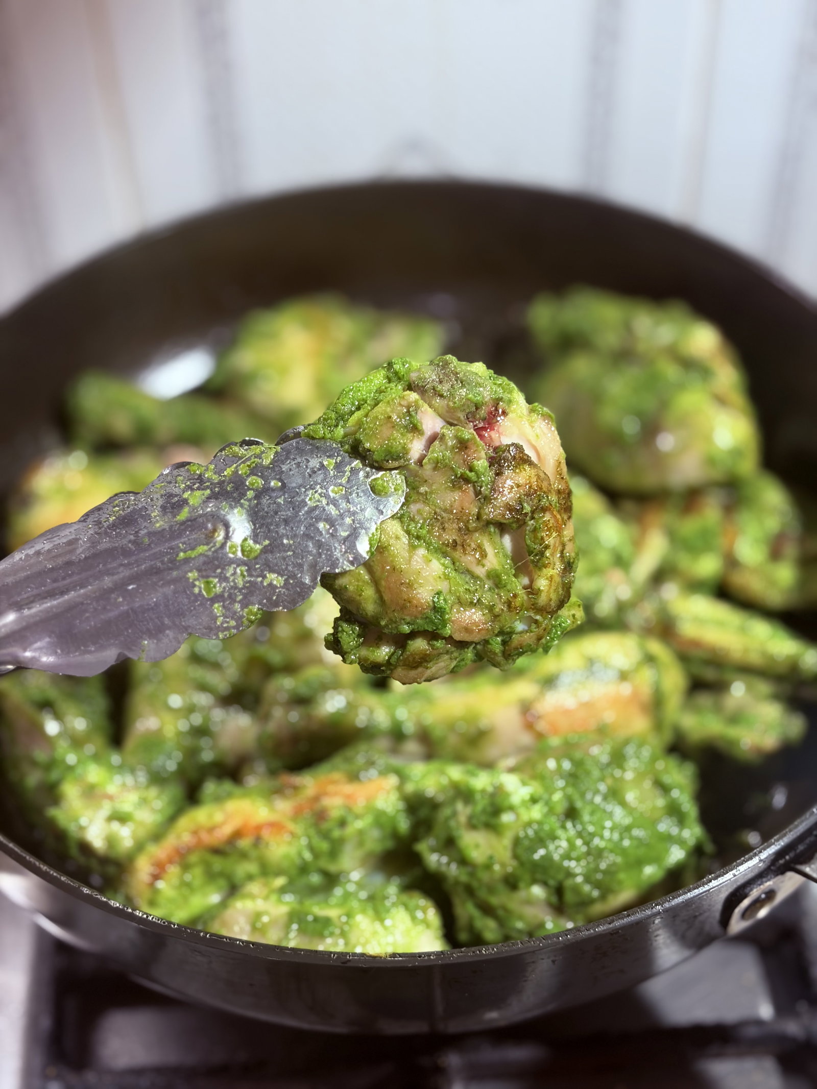 Step 3.1: Heat oil in a pan