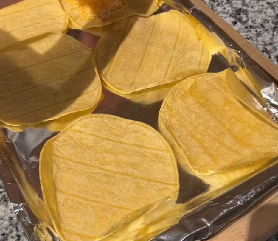 Step 4.1: Warm the tortillas in a skillet or microwave