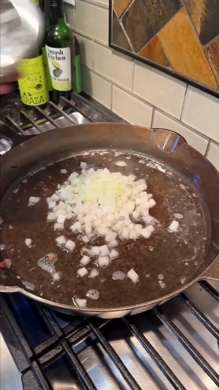 Step 2.1: Add onion and cook for 3-4 minutes until softened