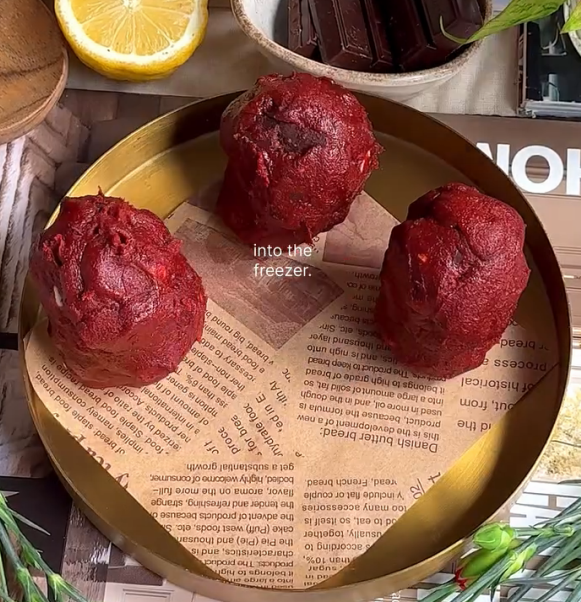 Step 1.1: Freeze the cookie dough balls for an hour