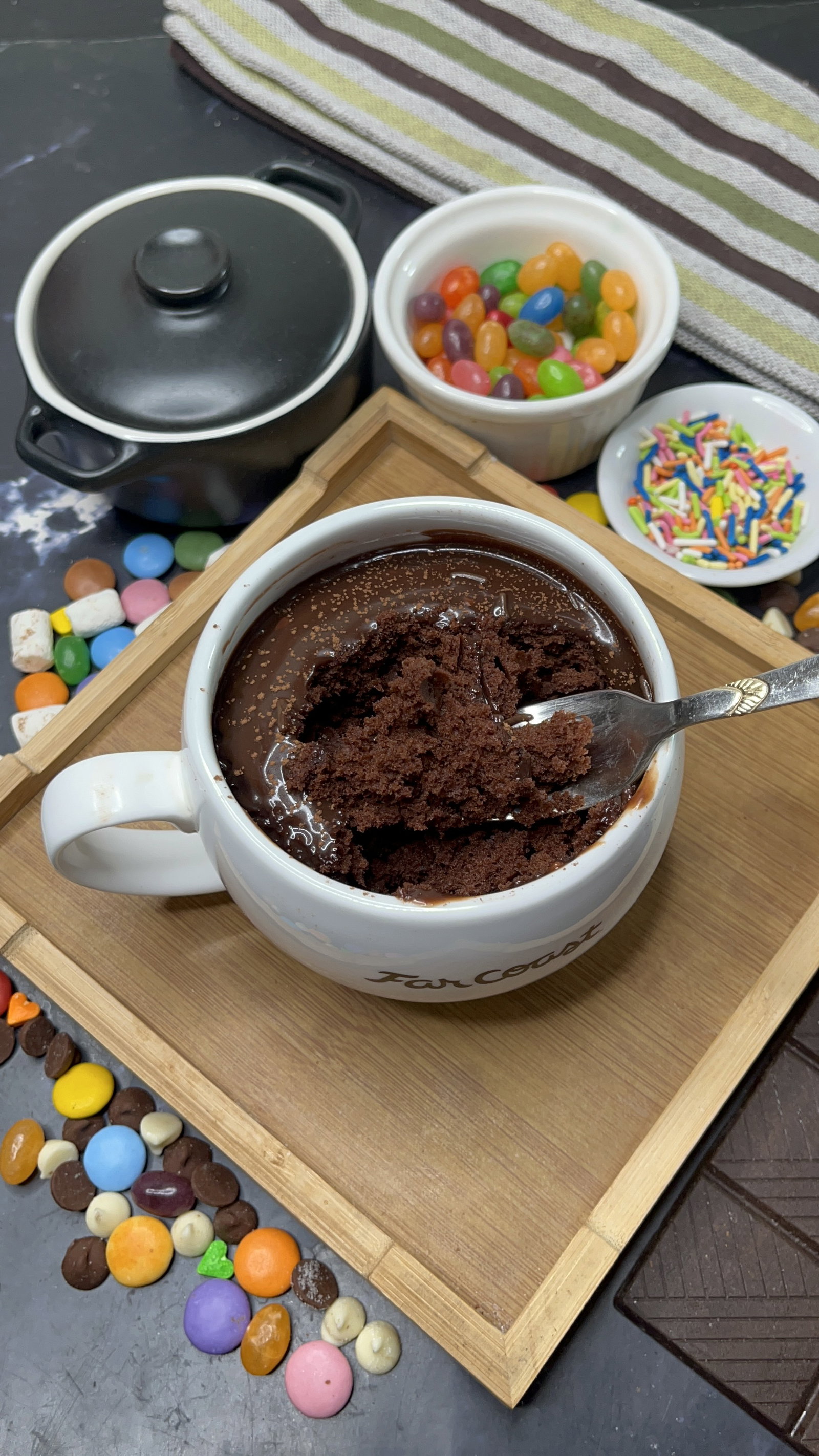 Step 2.5: Drizzle the warm ganache over the cake
