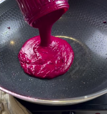 Step 3.1: Peel the roasted beets and add them to a blender with roasted garlic, ricotta, olive oil, salt, and pepper