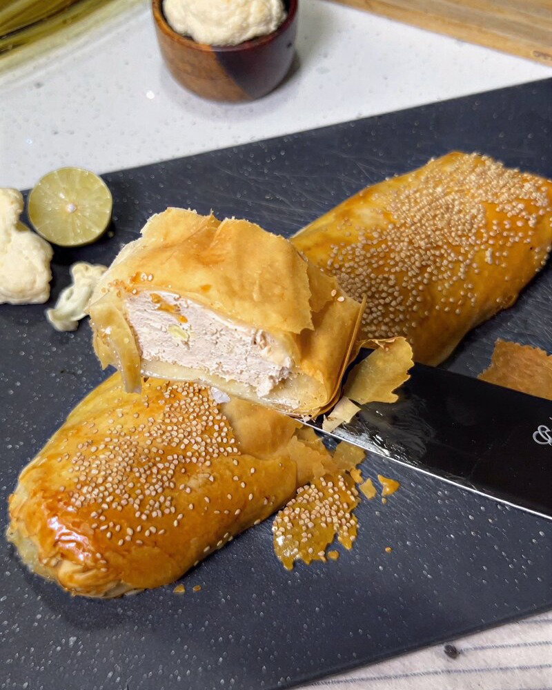 Chicken Roll with Phyllo Dough recipe