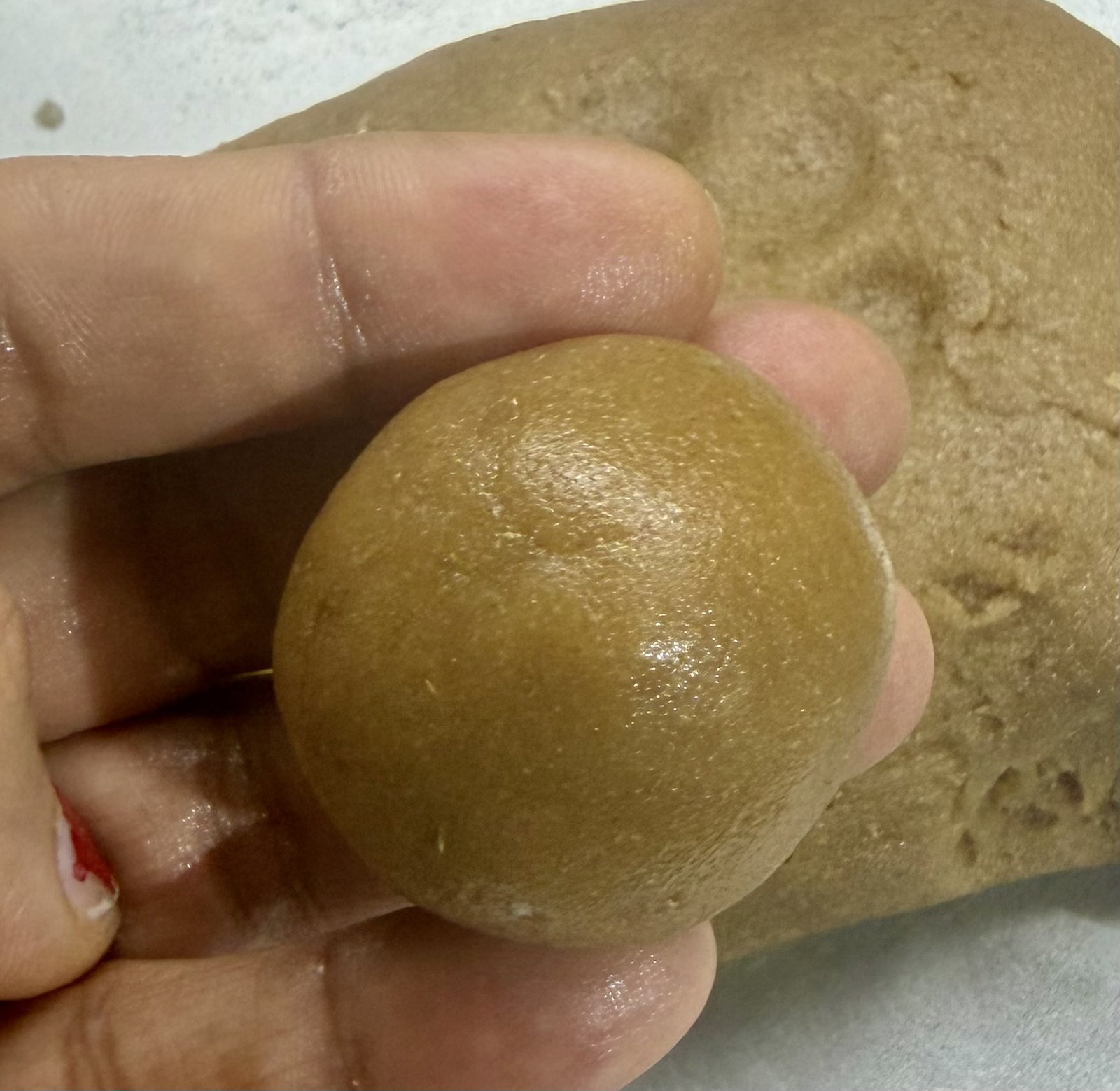 Step 4.1: Divide the dough into small, lemon-sized balls
