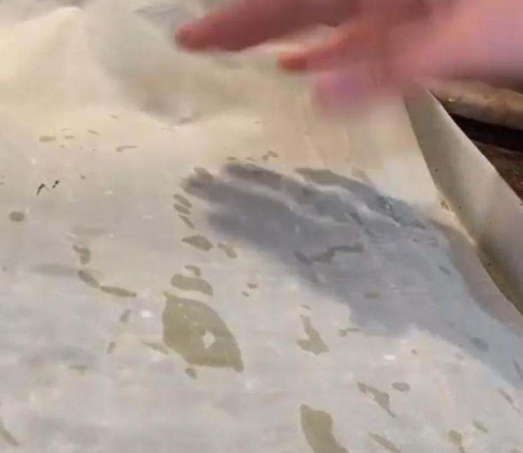 Step 1.1: Continue to layer 20 more sheets of filo pastry, adding the ghee mixture in between