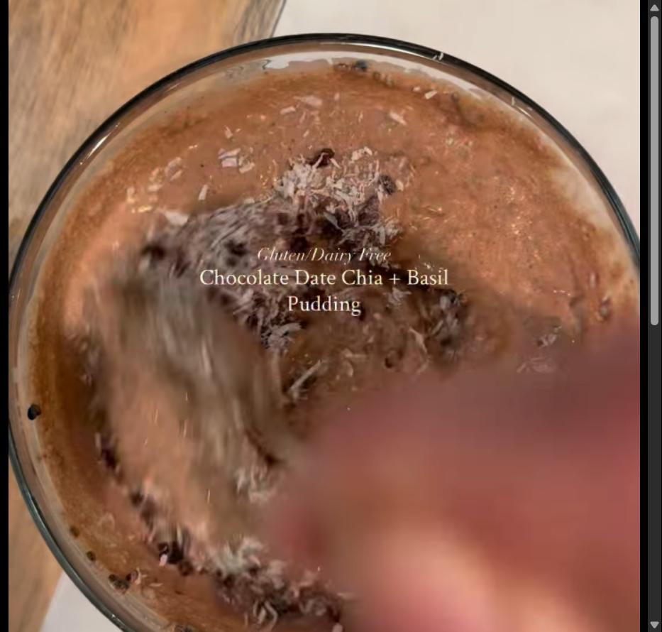 Step 1.1: Add toppings of choice before serving, such as cacao nibs and shredded coconut