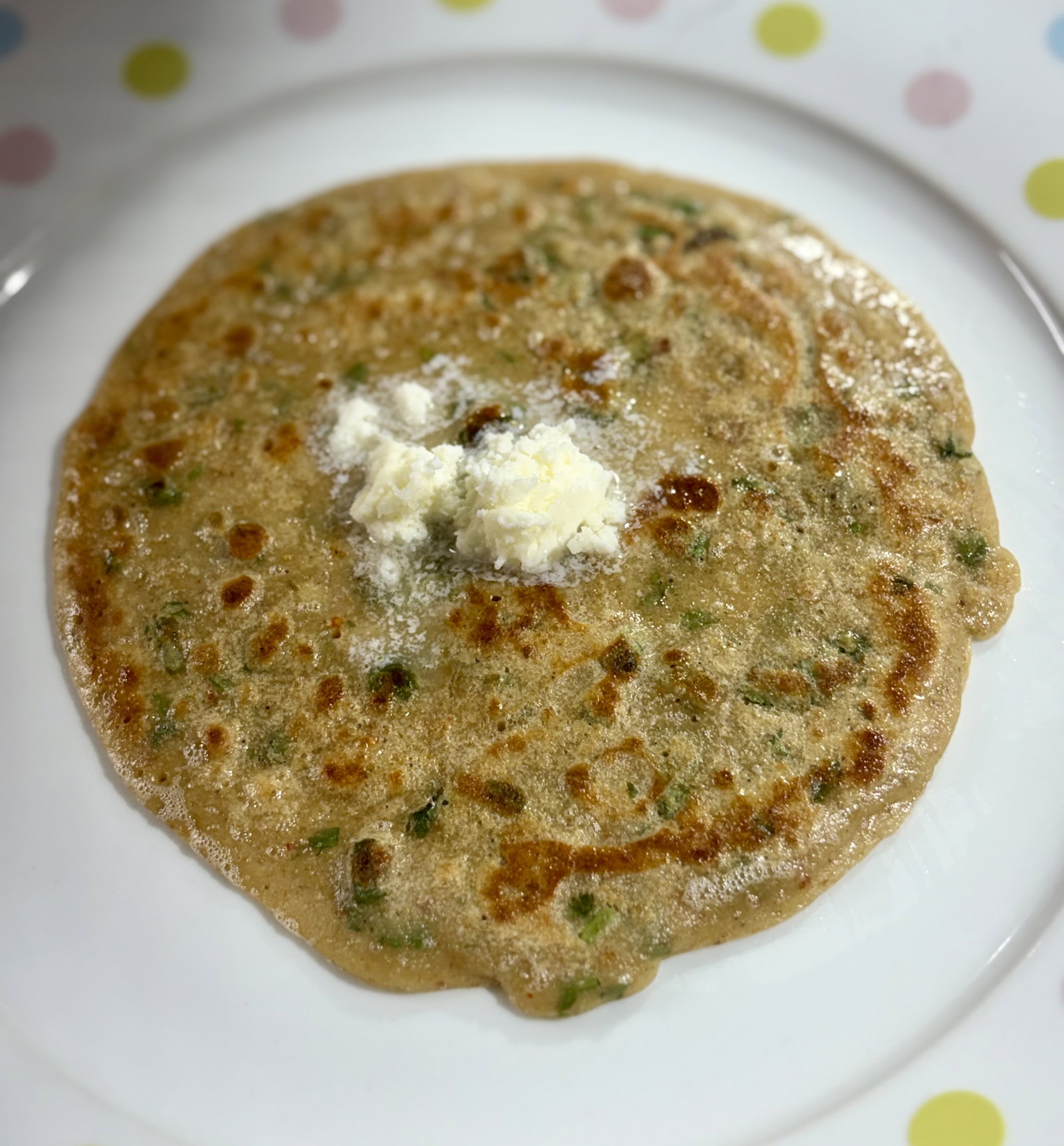 Step 1.1: Serve hot with butter, yogurt, mint chutney, or your favourite pickle