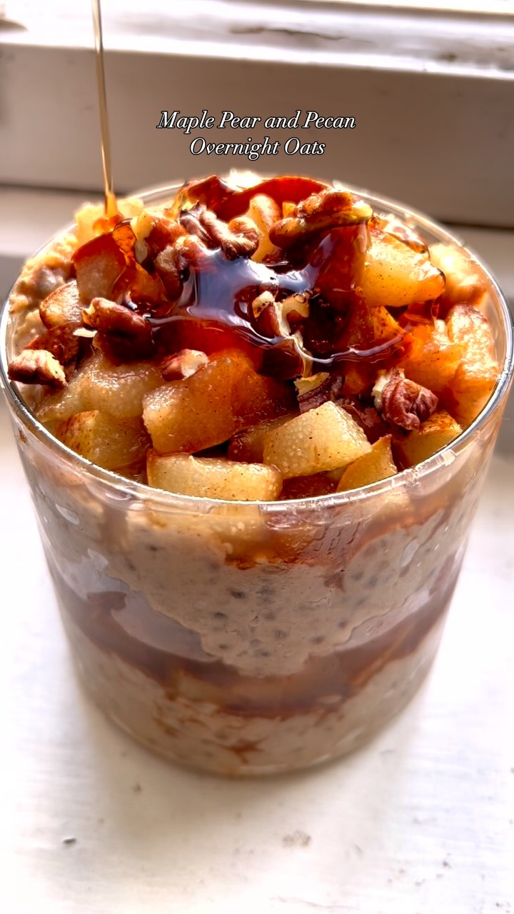 Maple and Pear Overnight Oats recipe
