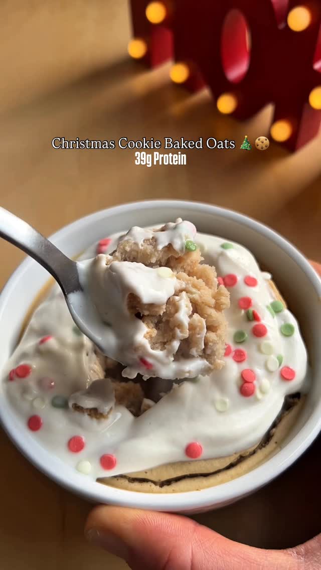 Christmas Cookie Baked Oats recipe