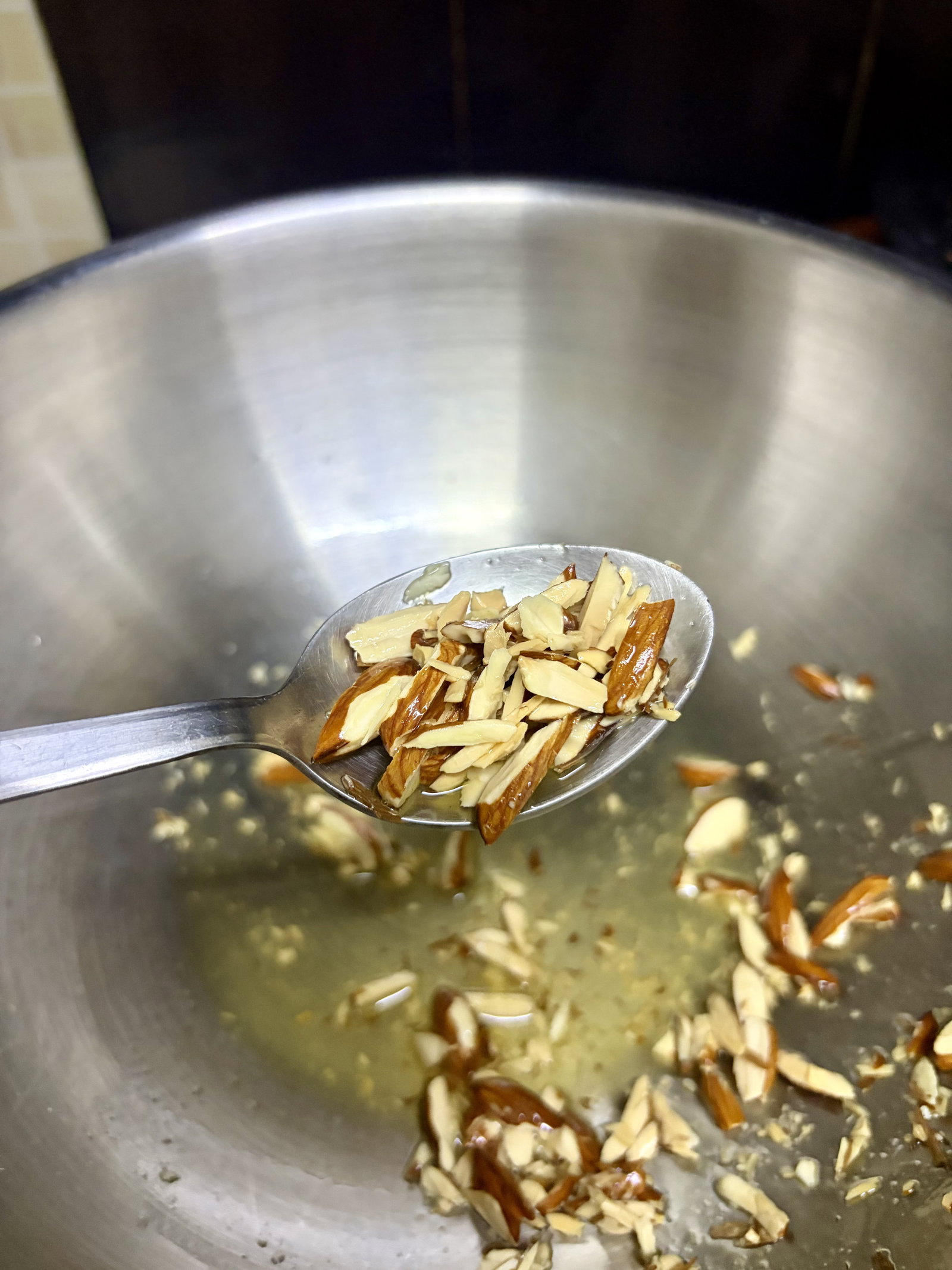 Step 2.1: Heat ghee in a heavy-bottomed pot