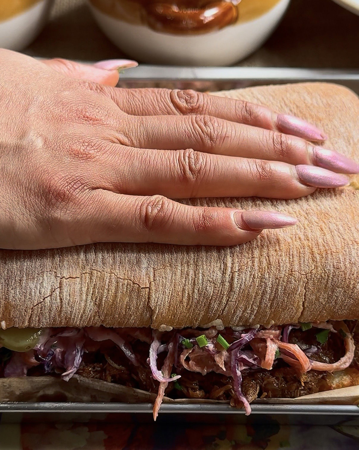 Step 4.1: Close the sandwich with the top slice of bread