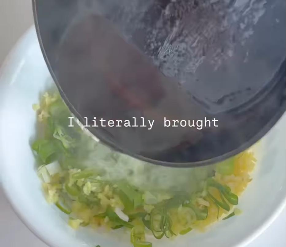 Step 1.1: Heat vegetable or sunflower oil until hot and just smoking