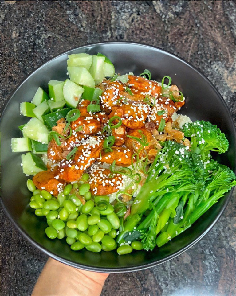 High Protein Teriyaki Chicken Bowl recipe