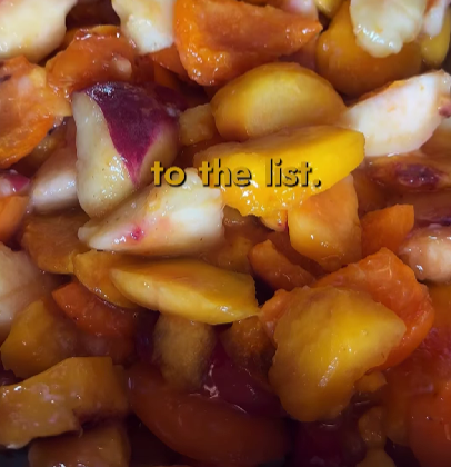 Step 2.1: Partially cook the peaches in a pan with a bit of sugar for 5 minutes, optionally adding vanilla extract