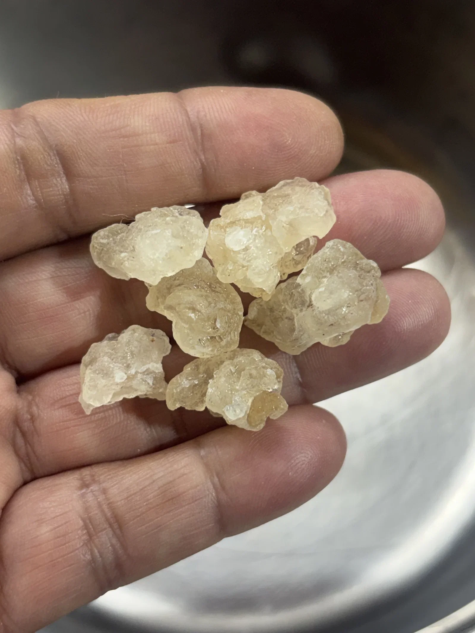 Step 1.1: Soak the gond katira in 2 cups of water overnight or for 7–8 hours until it swells and turns soft and jelly-like