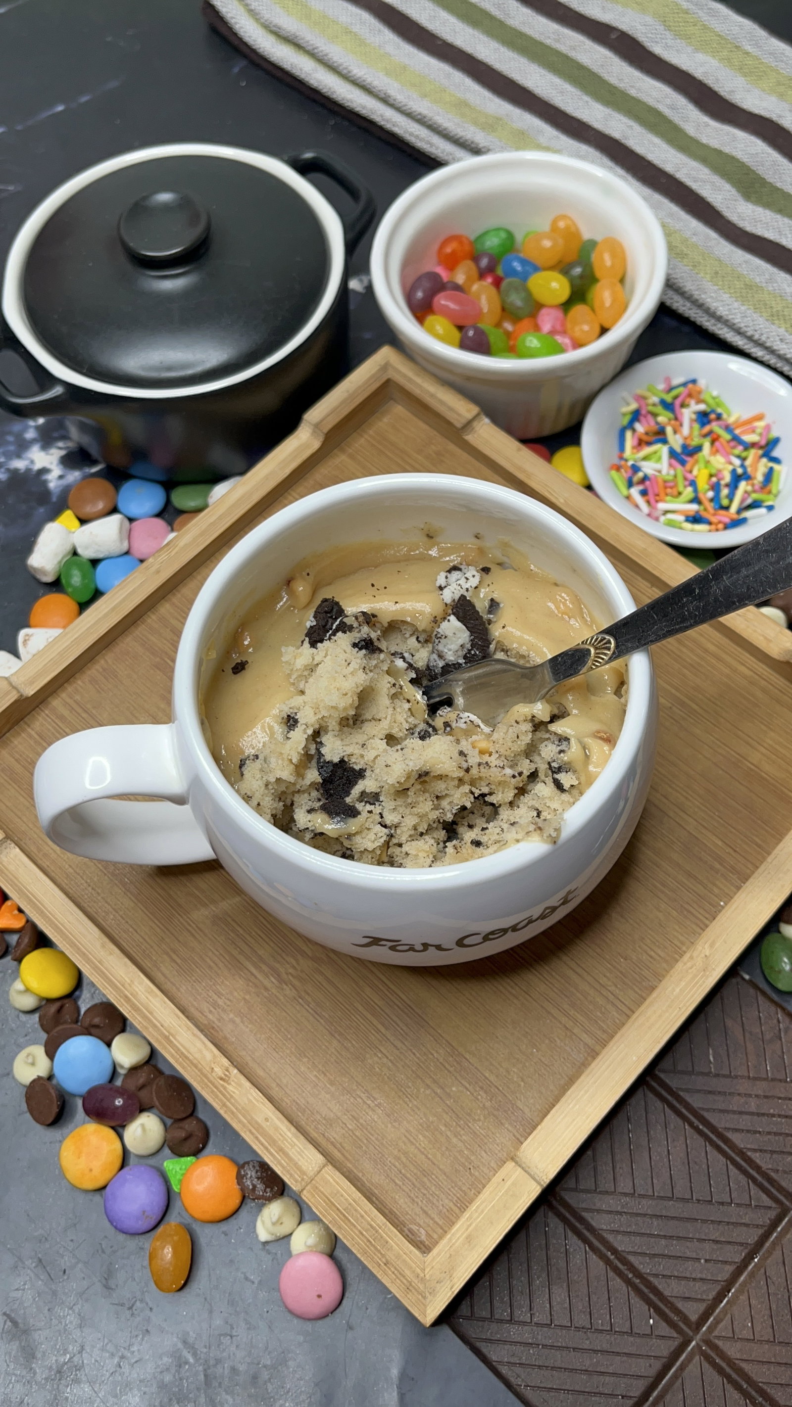 Step 2.2: Garnish with crushed Oreo cookies and enjoy warm