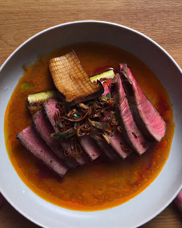 Steak with Red Curry Sauce recipe