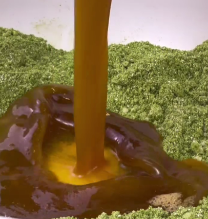 Step 1.1: Pour the wet mixture into the dry and mix until a soft dough forms
