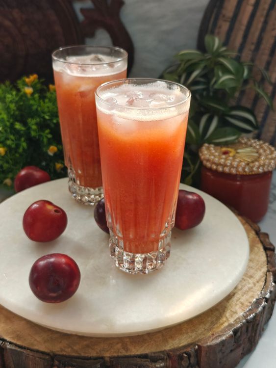 Plum Sharbat/Mojito recipe