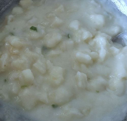 Step 1.1: When it starts bubbling, stir continuously for 4-5 minutes on medium to high flame