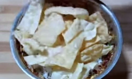 Step 1.1: Add fried pappadam and grind it in pulse mode