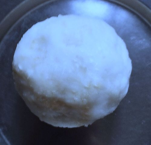 Step 2.2: Seal the open edges carefully to form a round ball without cracks