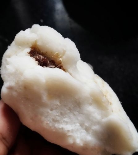 Step 2.1: Seal the open edges carefully to form a round ball without cracks